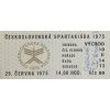 Vstupenka Spartakiáda 1975, 29.VI.12