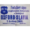 Program EDEN, zápasový magazín, SK Slavia Prague vs. Oxford University, 2008 (1)