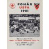 Program fotbal UEFA , Sparta Praha v. Neuchatel Xamax F.C. 1981