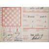 Korespondenční lístek , šachová partie, Hungaria, EŠGH, 1986 (2)