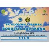 Vstupenka VIP UEFA QF, Liberec v Borussia Dortmund, 2002