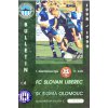 Fotbalový bulletin Liberec vs. Sigma Olomouc, 1998