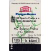 Vstupenka, HC Sparta Praha v. HC Kladno, 2000