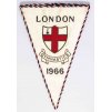 Vlajka, Gynnastics, London, 1966, odznak, autogramy (2)