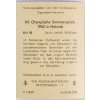 Kartička Olympia, Vertreter Ongarns und Bawerbwr, 1952 , Moore, 80 (2)