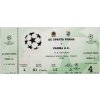 Vstupenka fotbal UEFA CHL, AC Sparta Praha v. Parma AC, 1997