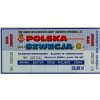 Vstupenka fotbal , Polska v. Szwecija, 1999