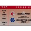 Vstupenka UEFA Cup 9900, S.K. Slavia Grasshoppers Zurich, 1999, VIP