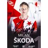 Podpisová karta, Milan Škoda, SK Slavia Praha, 125 let, autogram (2)
