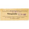 Vstupenka SPARTAK AZKG Praha, Akademie 22.IV.1967Vstupenka SPARTAK AZKG Praha, Akademie 22.IV.1967