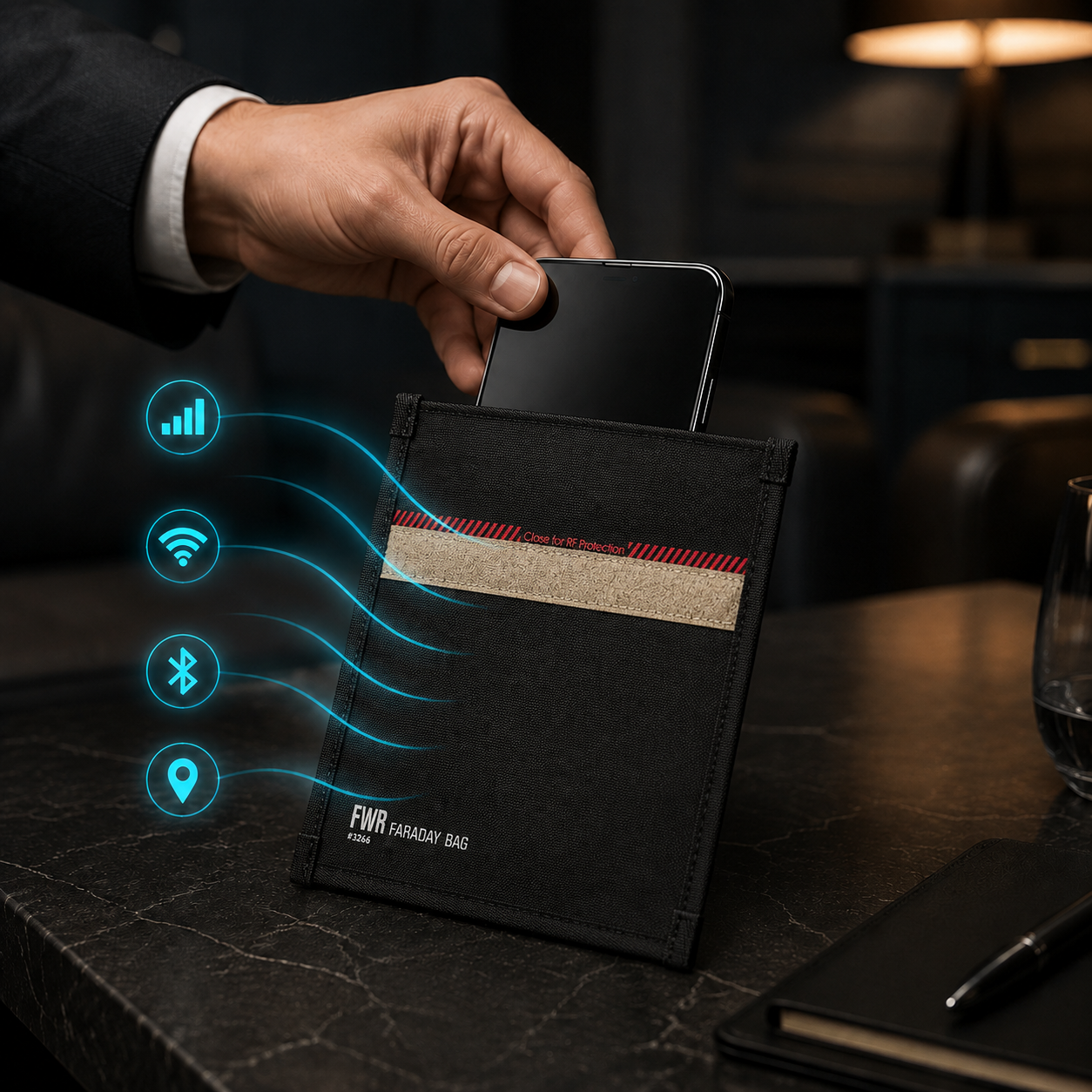 Why Some Celebrities and CEOs Carry Their Phone in a Black Pouch