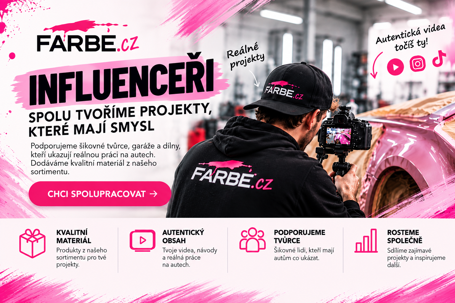 Influenceři - Farbe creator club