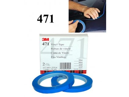 3M 06406 Obrysová páska PVC, modrá 9mmx33m