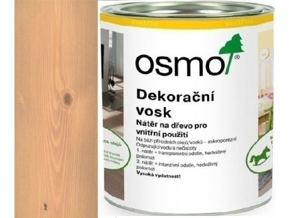 Osmo Dekoračný vosk transparentný 0,75L 3102 Buk ľahko parený  + darček podľa vlastného výberu