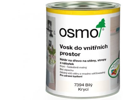 Osmo Vosk do vnútorných priestorov 2,5L 7394 Biely krycie  + darček podľa vlastného výberu