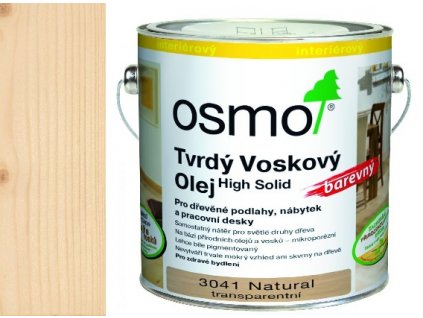 Osmo tvrdý voskový olej FAREBNÝ 0,75L 3041 NATURAL TRANSPARENT  + darček podľa vlastného výberu