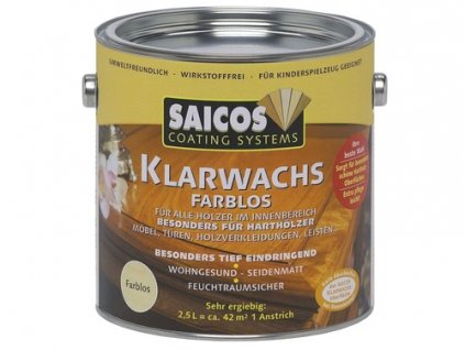 Saicos číry vosk bezfarebný 3002 0,75 L  + darček k objednávke nad 40€