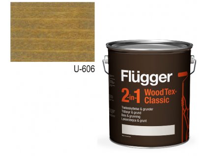 Flügger Wood Tex - Classic 2v1 (predtým Flügger 2v1 Classic) - lazúrovacia lak- 0,7l odtieň U-606  + darček k objednávke nad 40€