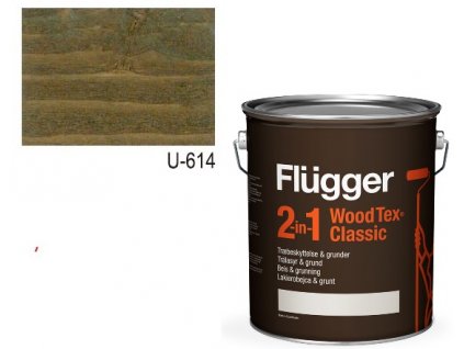 Flügger Wood Tex - Classic 2v1 (predtým Flügger 2v1 Classic) - lazúrovacia lak- 0,7l odtieň U-614  + darček k objednávke nad 40€