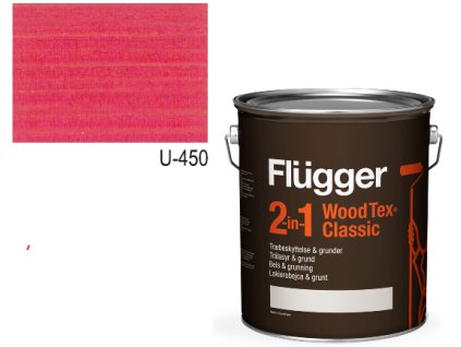 Flügger Wood Tex Classic 2v1 (dříve Flügger 2v1 Classic) - lazurovací lak- 3L -odstín U-450  + darček podľa vlastného výberu
