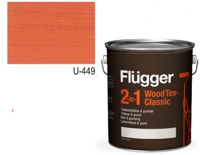 Flügger Wood Tex - Classic 2v1 (predtým Flügger 2v1 Classic) - lazúrovacia lak- 4,9l odtieň U-449  + darček podľa vlastného výberu