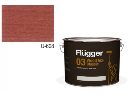 Flügger Wood Tex - Classic 03 Semi-transparent (predtým 96 Classic) - lazúrovacia lak- 9,1l odtieň U-608  + darček v hodnote až 8 EUR