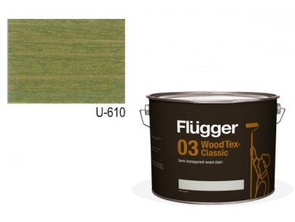 Flügger Wood Tex - Classic 03 Semi-transparent (predtým 96 Classic) - lazúrovacia lak- 9,1l odtieň U-610  + darček v hodnote až 8 EUR