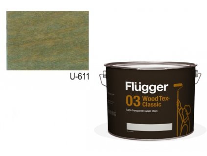 Flügger Wood Tex - Classic 03 Semi-transparent (predtým 96 Classic) - lazúrovacia lak- 9,1l odtieň U-611  + darček v hodnote až 8 EUR