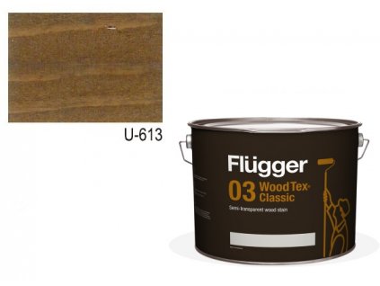 Flügger Wood Tex - Classic 03 Semi-transparent (predtým 96 Classic) - lazúrovacia lak- 9,1l odtieň U-613  + darček v hodnote až 8 EUR