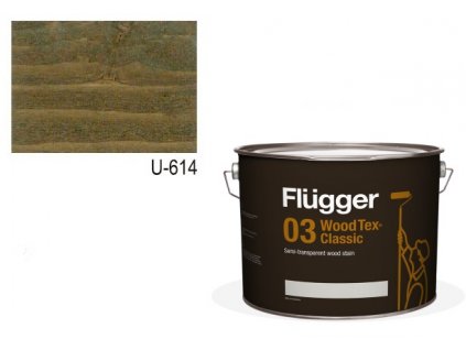 Flügger Wood Tex - Classic 03 Semi-transparent (predtým 96 Classic) - lazúrovacia lak- 9,1l odtieň U-614  + darček v hodnote až 8 EUR
