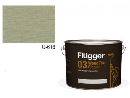 Flügger Wood Tex - Classic 03 Semi-transparent (predtým 96 Classic) - lazúrovacia lak- 9,1l odtieň U-616  + darček v hodnote až 8 EUR