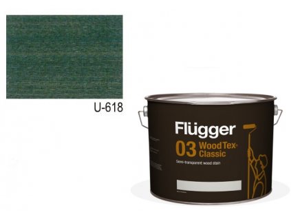 Flügger Wood Tex - Classic 03 Semi-transparent (predtým 96 Classic) - lazúrovacia lak- 9,1l odtieň U-618  + darček v hodnote až 8 EUR