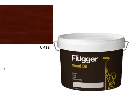 Flügger Wood Tex Wood Oil (predtým Wood Oil Aqua) 3l odtieň U-413 švédska červeň  + darček k objednávke nad 40€