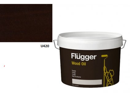 Flügger Wood Tex Wood Oil (predtým Wood Oil Aqua) 3l odtieň U-420 tmavá červeň  + darček k objednávke nad 40€