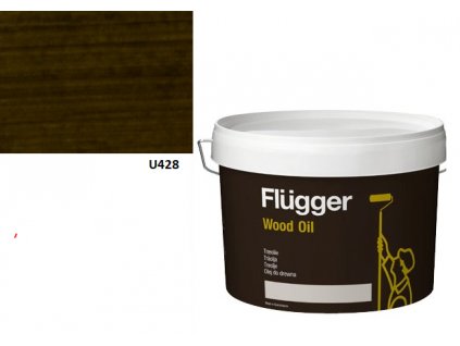 Flügger Wood Tex Wood Oil (predtým Wood Oil Aqua) 3l odtieň U-428 oliva  + darček k objednávke nad 40€