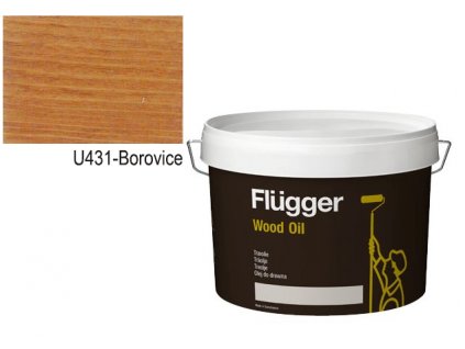 Flügger Wood Tex Wood Oil (predtým Wood Oil Aqua) 3l odtieň U-431 borovice  + darček k objednávke nad 40€