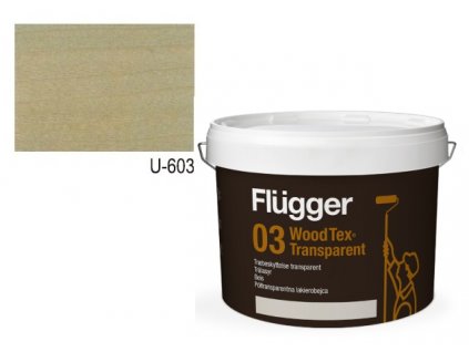 Flügger Wood Tex Aqua 03 Transparent (predtým 95 Aqua) -lazurovací lak - 0,75l odtieň U-603  + darček k objednávke nad 40€