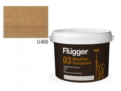 Flügger Wood Tex Aqua 03 Transparent (predtým 95 Aqua) -lazurovací lak - 0,75l odtieň U-605  + darček k objednávke nad 40€
