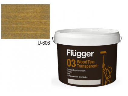Flügger Wood Tex Aqua 03 Transparent (predtým 95 Aqua) -lazurovací lak - 0,75l odtieň U-606  + darček k objednávke nad 40€