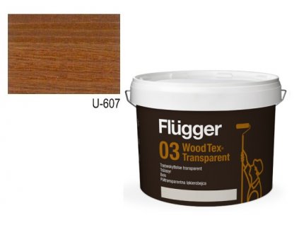 Flügger Wood Tex Aqua 03 Transparent (predtým 95 Aqua) -lazurovací lak - 0,75l odtieň U-607  + darček k objednávke nad 40€