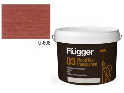 Flügger Wood Tex Aqua 03 Transparent (predtým 95 Aqua) -lazurovací lak - 0,75l odtieň U-608  + darček k objednávke nad 40€
