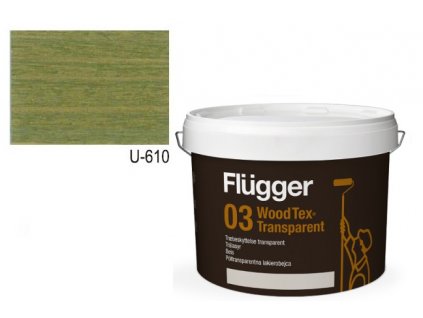 Flügger Wood Tex Aqua 03 Transparent (predtým 95 Aqua) -lazurovací lak - 0,75l odtieň U-610  + darček k objednávke nad 40€