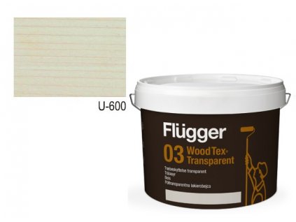 Flügger Wood Tex Aqua 03 Transparent (predtým 95 Aqua) -lazurovací lak - 3l odtieň U-600  + darček k objednávke nad 40€