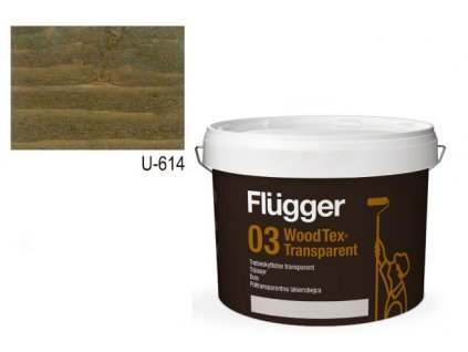 Flügger Wood Tex Aqua 03 Transparent (predtým 95 Aqua) -lazurovací lak - 3l odtieň U-614  + darček k objednávke nad 40€