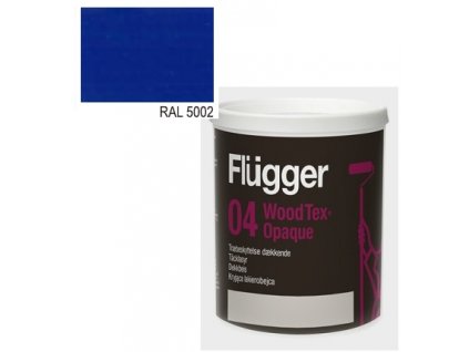 Flügger Wood Tex Aqua 04 Opaque (predtým 98 Aqua) - lazúrovací lak - 3l odtieň RAL 5002  + darček podľa vlastného výberu