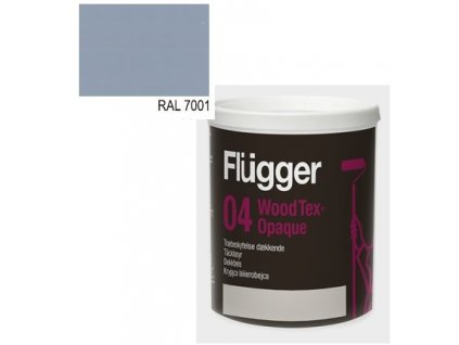 Flügger Wood Tex Aqua 04 Opaque (predtým 98 Aqua) - lazúrovací lak - 3l odtieň RAL 7001  + darček podľa vlastného výberu