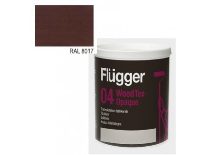 Flügger Wood Tex Aqua 04 Opaque (predtým 98 Aqua) - lazúrovací lak - 3l odtieň RAL 8017  + darček podľa vlastného výberu