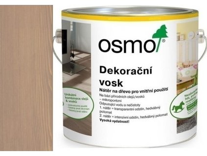 Osmo dekoračný vosk intenzívne odtiene 2,5L 3132 Sivobéžová  + darček podľa vlastného výberu