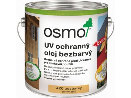 Osmo UV OCHRANNÝ OLEJ EXTRA S OCHRANOU NÁTERU 25L 420 bezfarebný  + darček v hodnote až 8 EUR