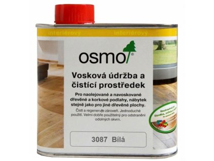 Osmo Vosková údržba a čistiaci prostriedok 0,5L 3087 transparetná biela  + darček k objednávke nad 40€